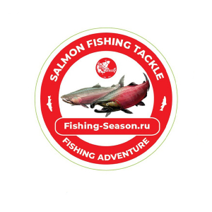 Наклейка Salmon Fishing Tackle Red