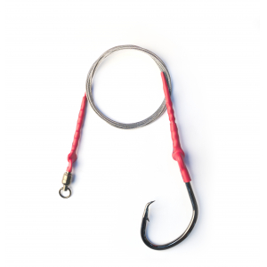 Поводок с крючком Owner Taff Ring #45 Shark