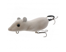 Мышь белая для ловли тайменя "Мышара-флок" №3