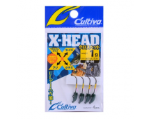 Джиг-головка Cultiva JH-86G X-Head 1гр (т.зеленая)