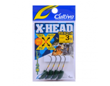 Джиг-головка Cultiva JH-86G X-Head 3гр (т.зеленая)